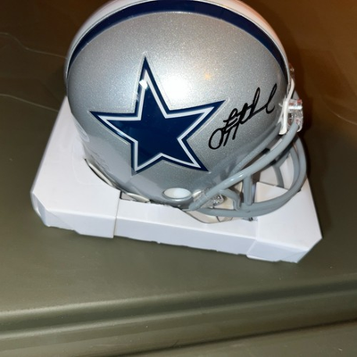 #ad Troy Aikman Dallas Cowboys Autographed Signed Mini Helmet Beckett $259.00