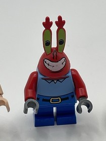 2009 Lego SpongeBob Minifigure Lot (3) Spongebob, Patrick Mr Krabs #3833 Retired