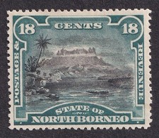 British North Borneo 1894 18c black & green MH. SG 78 &pound;30