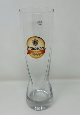 Krombacher Weizen Beer Glass 0.5L German Wheat Pilsner Pub Bar Collectible