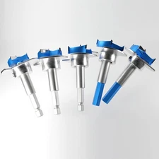 Forstner Bit Set, Wood Drill Bits, Carbide Tipped 5-Piece Set (15-35mm) 