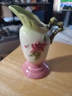 Hull Pottery Woodland Pitcher Ewer Bud Vase W3 5.5" USA Pink