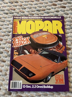 Vintage Mopar High Performance Magazine March 1989 Back Issue