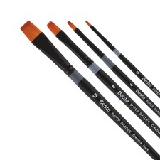 4 PCS Beste Golden Taklon Super Shader Artist Brushes Watercolor Acrylic Craft