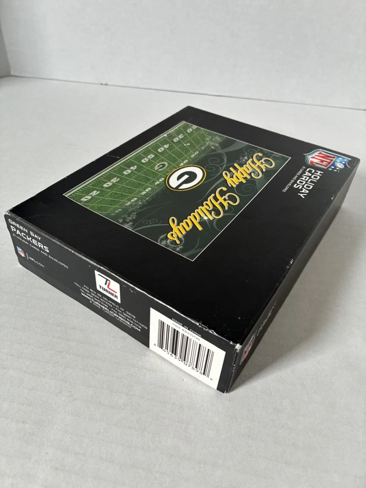 Tarjetas de Navidad de fútbol americano de los Green Bay Packers de la NFL 20 unidades con sobres Foto 3 de 4