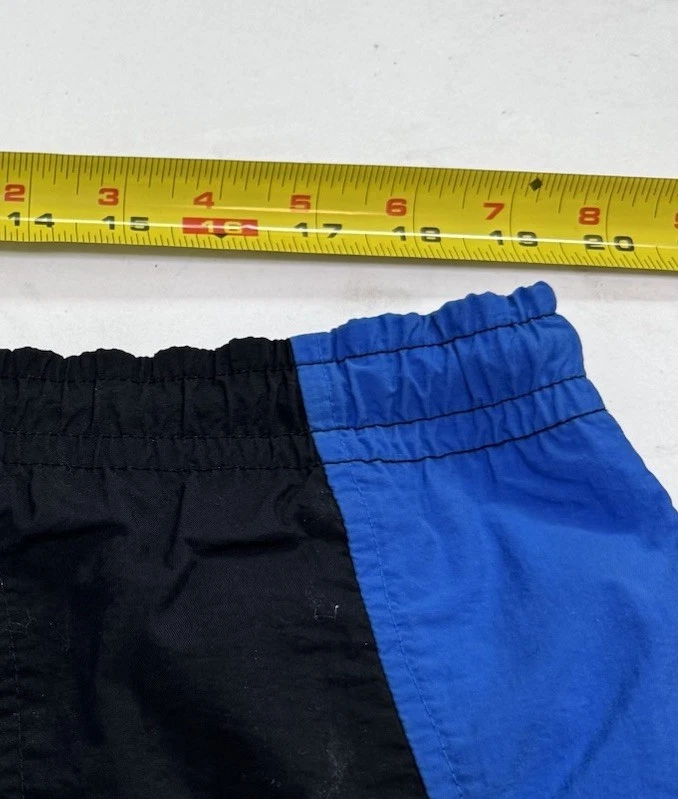 Men’s Large Vintage Trader Bay Swim Trunks Colorblock 90’s Nylon Oversized - Image 4 of 4