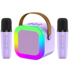 OUTUVAS Kids Karaoke Machine Toy, Ages 4-12, Christmas  Birthday Purple2