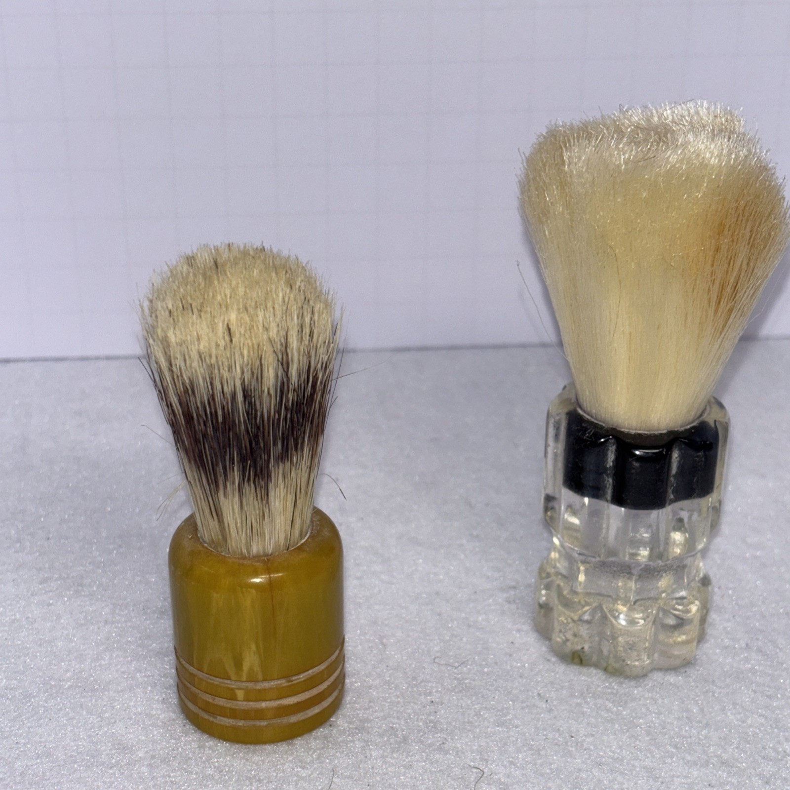 Pair Lot of 2 Shaving Brushes. Ever-ready & Rubberset Vintage
