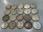 1921 Morgan Silver Dollar Lot of 20 Coins