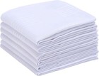 Men’s Handkerchiefs 6 Pack 16x16" White Cotton Pocket Classic Soft Hankies