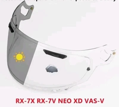 UNBRAND Photochromic Visor Lens Shield Fit For ARAI RX7X CORSAIR-X RX7V NEO XD VAS-V
