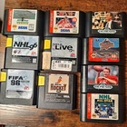 Sega Genesis Sports Games Lot of 10 - NFL NBA NHL FIFA Cleaned, Tested & Working