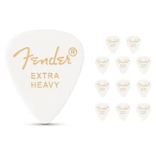 Fender 351 Standard Guitar Pick White Extra Heavy 12 Pack