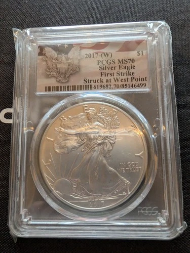 2017-(W) $1 American Silver Eagle PCGS MS70 First Strike Struck at West Point