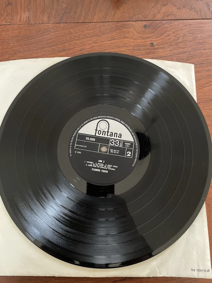 Flaming Youth "Ark 2" 1969 UK Gimmick cover 1st press laminated sleeve ! Fontana - Photo 2/4