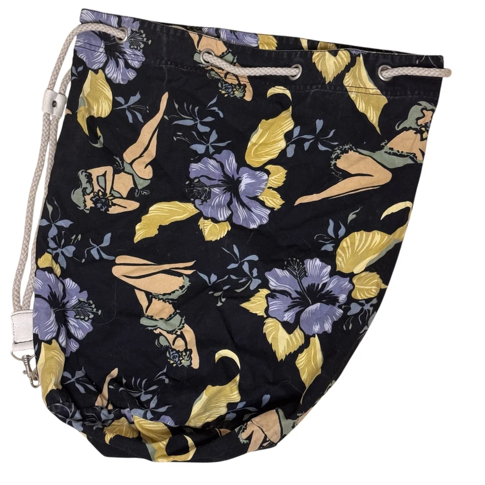 Tommy Bahama Bolso de Mano Playa Lona Correa para el Hombro Floral Negro bv Foto 2 de 4