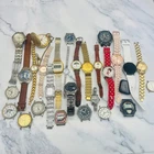 Lot of 29 Wrist Pocket Watches for Parts/Repair Seiko Apple Waltham Rivalle Moon