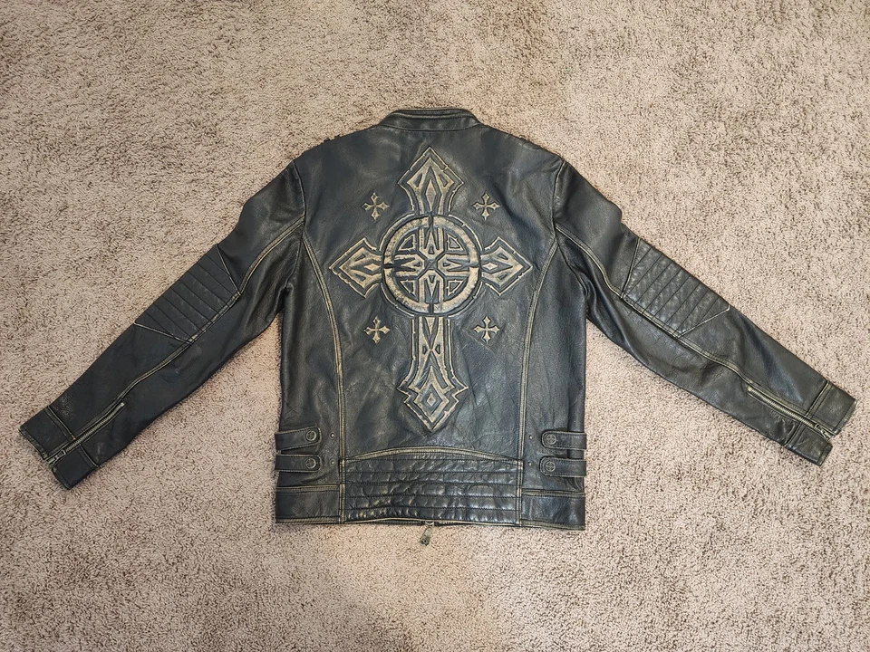 Кожаная куртка Affliction Jesse Pinkman Breaking плохой размер M - Изображение 2 из 4