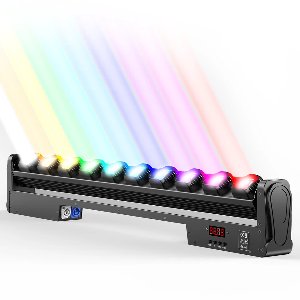10x35W Beam LED Bar Light Wall Washer Light DMX512 Control Wedding Club Events - Image 3 of 4