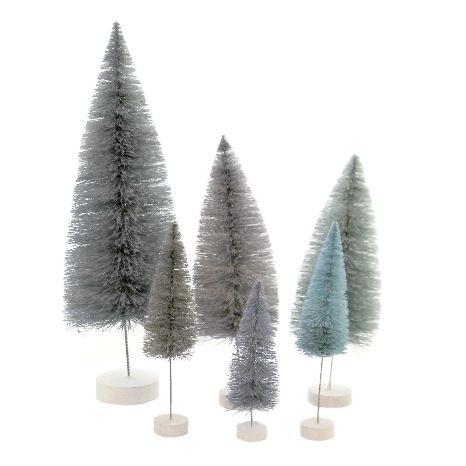 Cody Foster Spectrum Trees Winter Blue Decorative Tree Set