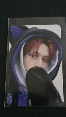 Ateez Official Photocard Makestar Black Cat  POB Adrenaline Golden Hour Wooyoung