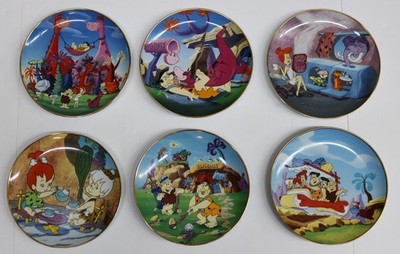6x The Flintstones Collector Plates Franklin Mint: Where's Fred - Playing House
