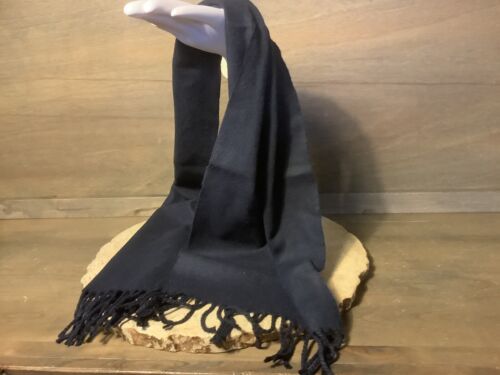 CENTURA  Scarf / Wrap 100% Acrylic Made in JAPAN DARK NAVY 46 X 10 INCHES - Picture 1 of 4