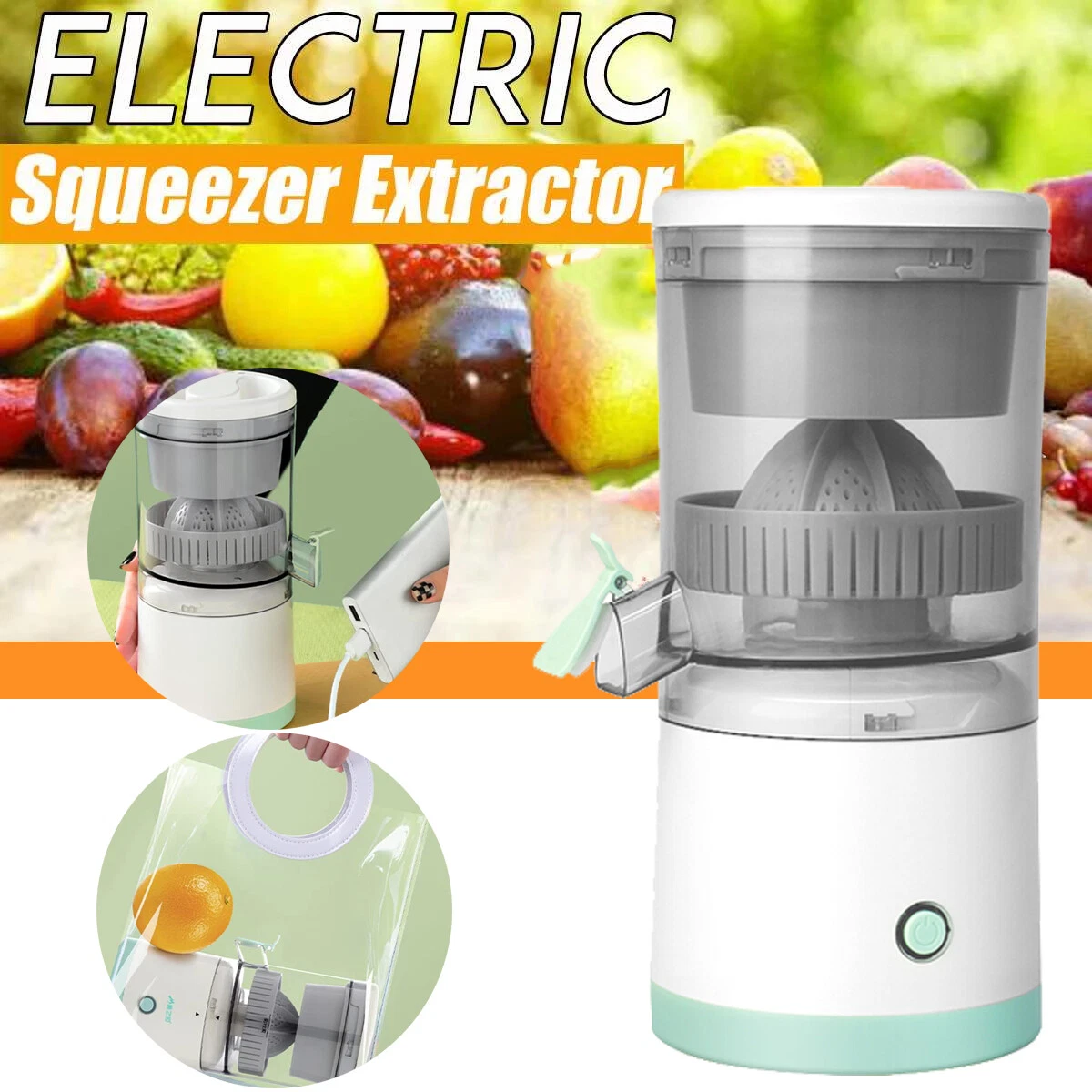 Automatic electric home shop fruit juicer juice extractor