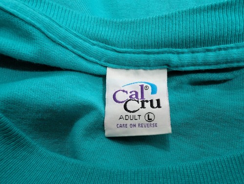 Vintage 90s Shirt Cal Cru Houston Texas Cats Wearing Shoes Tourist Adult Size L - Picture 5 of 6