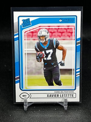 2024 Panini Donruss Football Rated Rookie Xavier Legette #323 RC Panthers