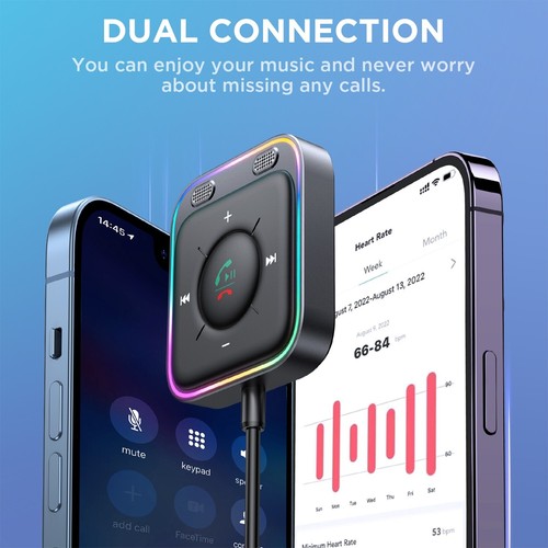 Joyroom JR-CB3 Bluetooth 5.3 Empfänger inalámbrico para automóvil (Negro) - Bild 5 von 7