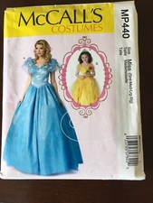 McCalls Pattern MP440 Misses Princess Costumes Sz S-XL