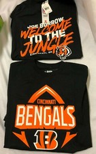 U PICK Cincinnati BENGALS Football TShirt BURROW Welcome to JUNGLE Black Sizes
