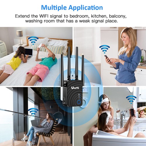 1200Mbps WiFi Repeater Signal Extender Booster Router Range Dual Band Outdoor AP - Imagen 8 de 12