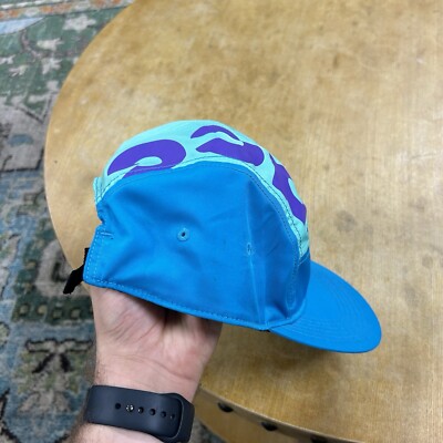 Nike ACG Logo AW84 Dry 5 Panel Cap Adjustable Hat Turquoise