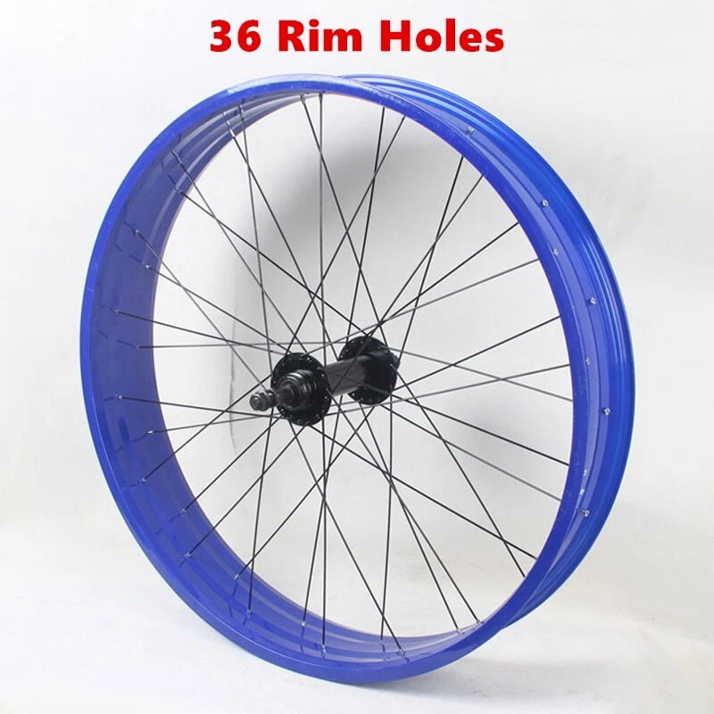 26X4.0in Snowbike Wheelset Beach ATV Fat Bike Front / Rear Wheels 36 Holes Disc - Image 3 of 4