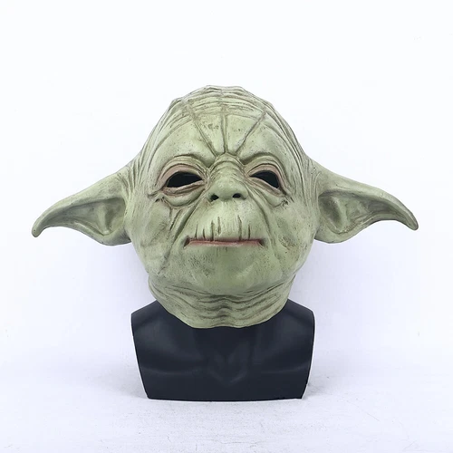 Cosplay The Mandalorian Master Yoda Mask Star Wars Fancy Dress Mask Props Latex