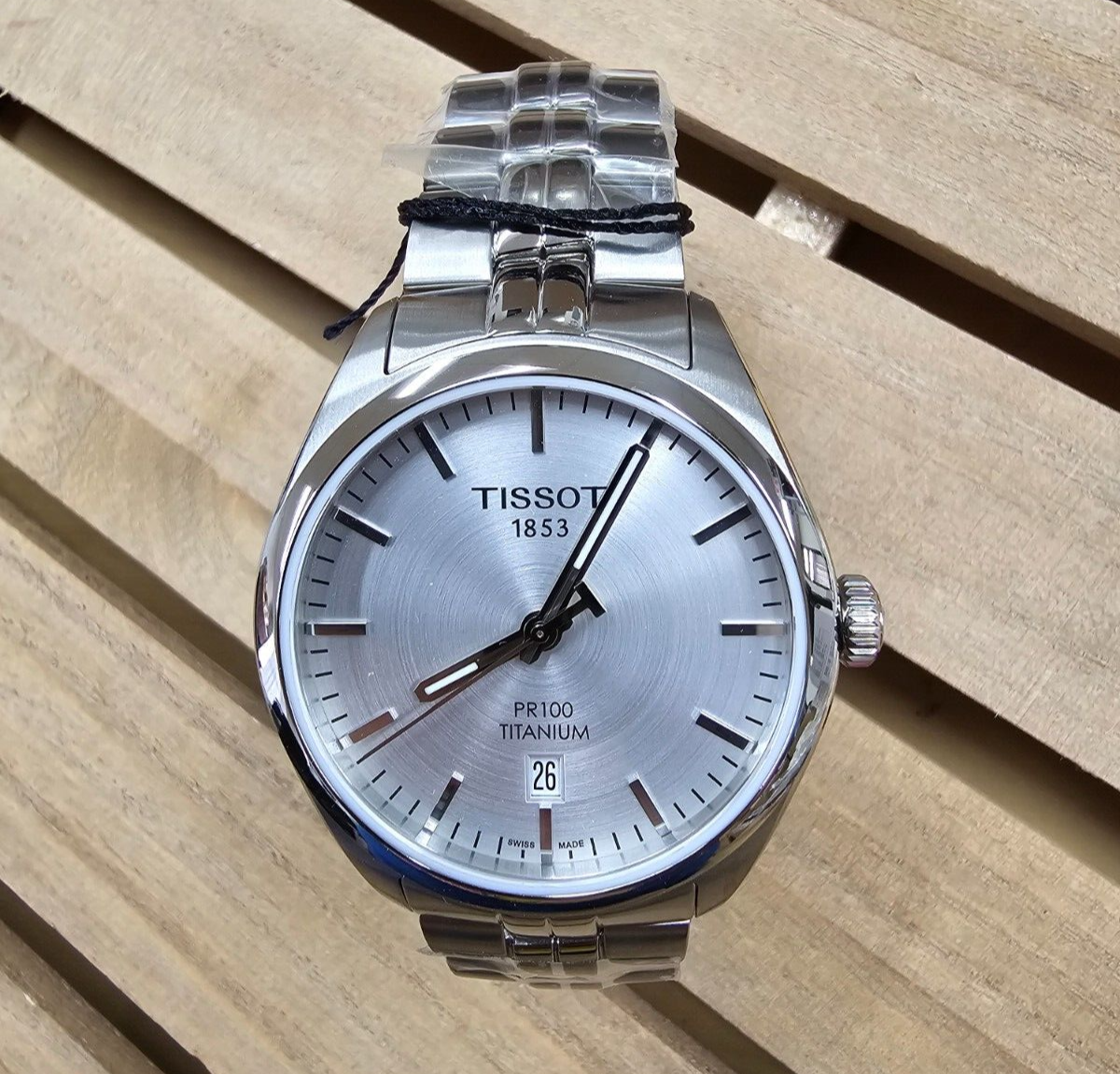 TISSOT PR 100 Quartz 39MM Silver Dial Titanium Men's Watch T101