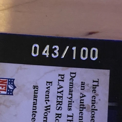 2010 Panini Limited DEMARYIUS THOMAS #34 Rookie Jumbo Jerseys #'d/100 Broncos - Image 3 of 3