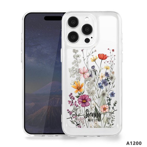 Pretty Personalised Case For iPhone 16 Pro Max 15 14 13 12 Clear Silicone Cover - Picture 46 of 55