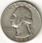 USA - 1954P - Washington ¼ $ - Silver Eagle - no mint mark - #12333RG