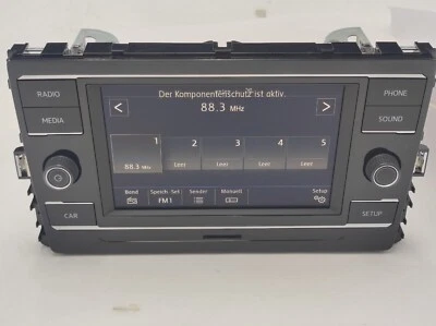 Orig VW Golf 7 (2017-2020) Radio Bedieneinheit Touch Color Bluetooth 5G6035869A - Bild 1 von 4
