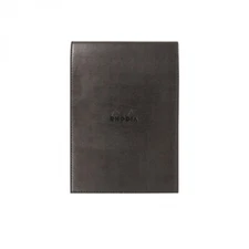 Rhodia Pad Holder in Black with Graph Pad with Pen Loop - 6 x 8.75 - NEW in Box
