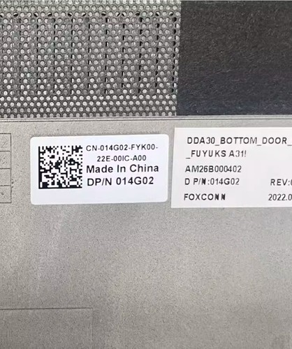 1pc Dell Latitude 7390 2-in-1 Laptop LCD Cas de base 014G02 - Photo 3/3