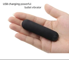 Powerful Bullet Shape 10 Speed Vibrating rechargeable Neck Body Massage Personal