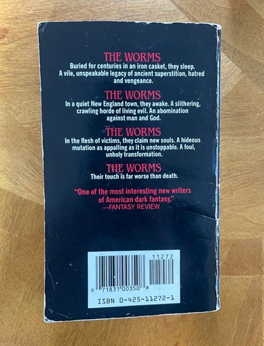 THE WORMS By Al Sarrantonio Vintage Horror Paperback - Picture 2 of 5