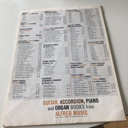Vintage 1960 Alfred's Prep Guitar Course Book 1A by A d'Auberge & M Manus Music - Picture 4 of 7