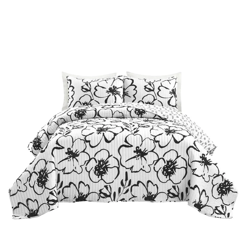 King Black Floral Quilts, Bedspreads & Coverlets