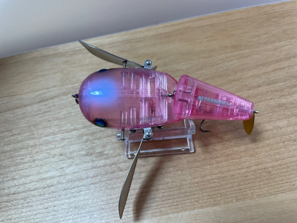deps NZ CRAWLER Jr #11 Pink Scale Topwater Surface Crawler bait fishing lure - Image 2 of 4
