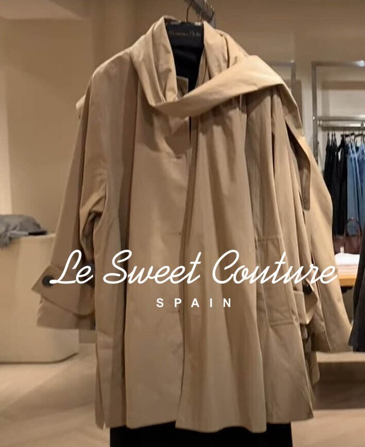 MASSIMO DUTTI WOMAN NWT FW24 Cotton trench coat with scarf
